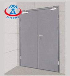 China supplies economical double leaf steel door AS standard smoke proof heat insulation 60 minutes