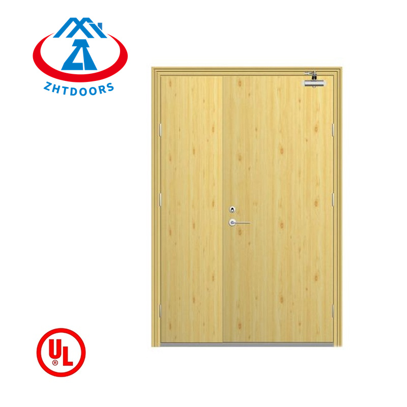 Customized 60-minute commercial steel double door, stable wear resistance, UL certification