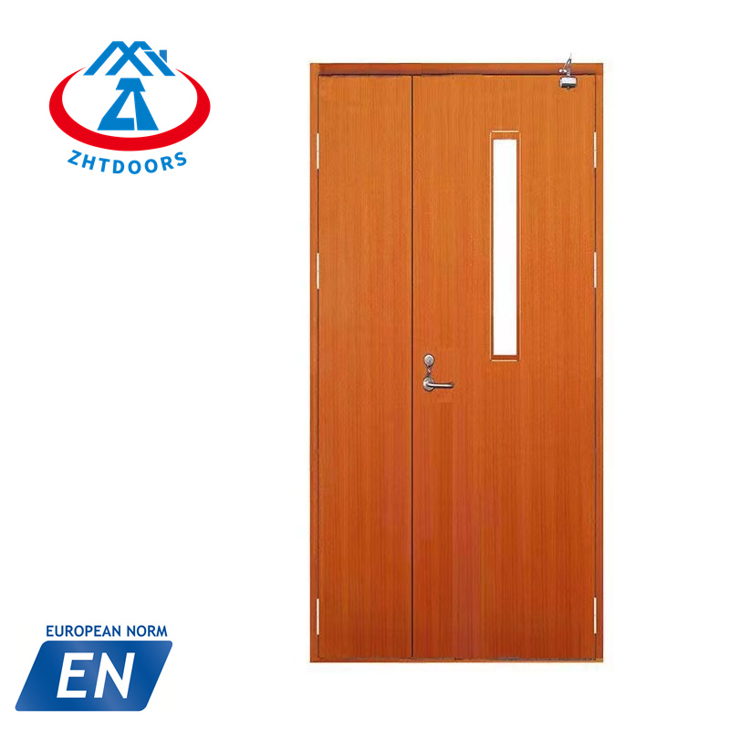 product-Customized modern standard EN standard 60 minute wooden fireproof emergency door-Zhongtai-im