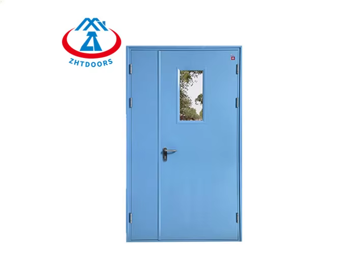 product-Zhongtai-Hot selling light colored steel door with 90 minute fireproof door BS certification