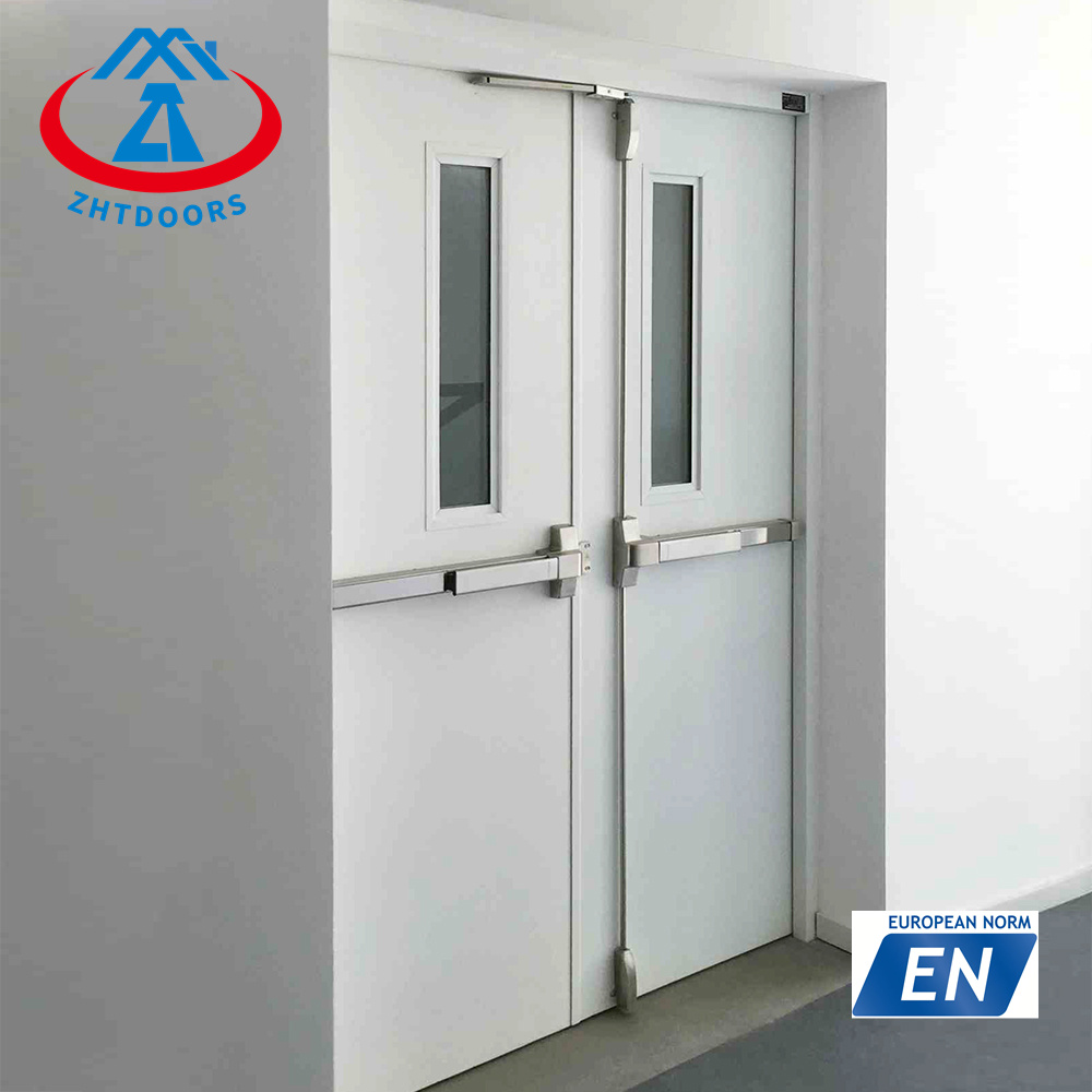 Support Customized Processing EN Standard 1 Hour Finished Single Fire Doors Metal