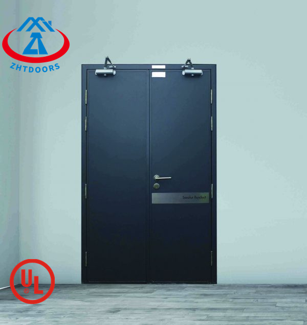 China supplier high quality products UL certified 30 minutes steel fireproof double door manufacturing