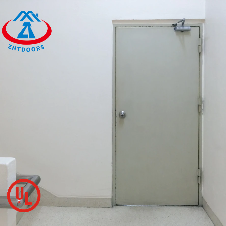 Wholesale price heat resistant flame retardant UL certified 90 minutes fire rated exit door steel emergency