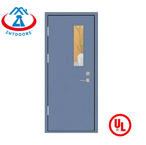 product-Factory New Product UL Large Steel Fire Door with Glass Standard 30 Minute-Zhongtai-img