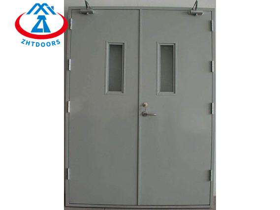 product-2 hour steel fire door metal security fire rated commercial door BS certified-Zhongtai-img