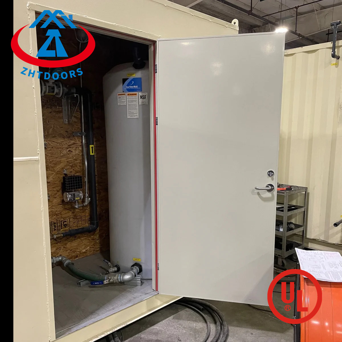 fire door manufacturing plant sale asbestos free fire rated doors with UL certificate 1 hour