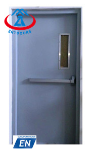 EN standard 1 hour single leaf fire rated door with sensor for smok detection