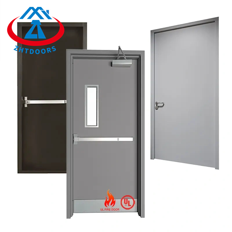 Competitively priced 3 hours fire egress steel security door UL approve