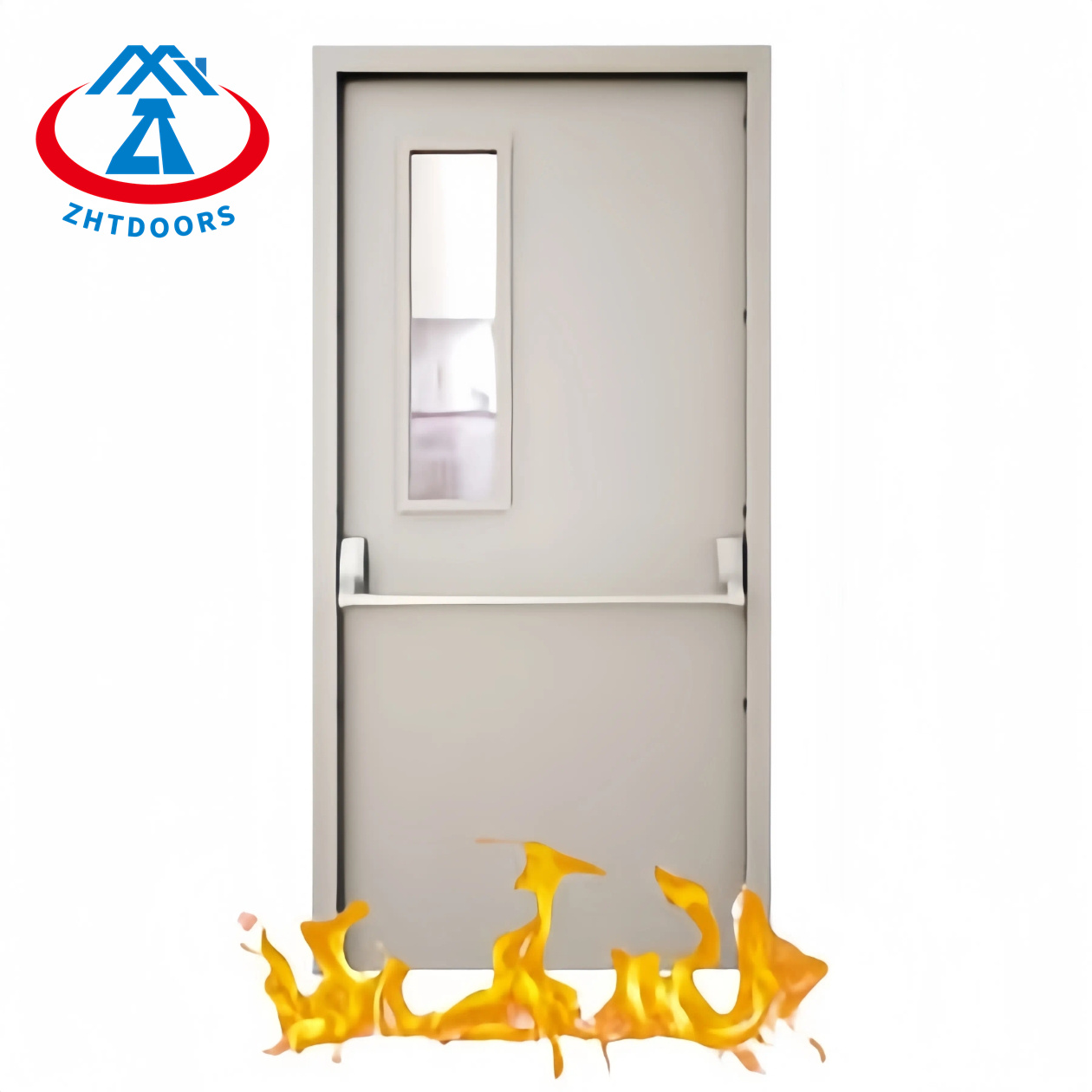Professional manufacturer 90 min smoke seal steel fire door AS standard