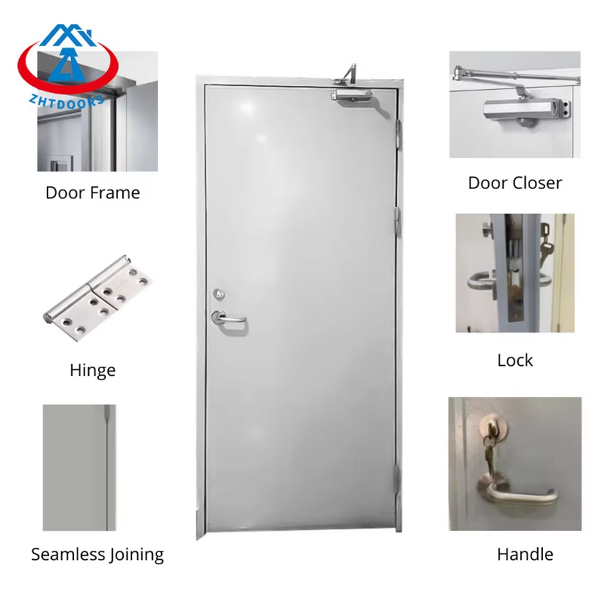 Steel door insulation fireproof AS approved metal fire door 30 minutes