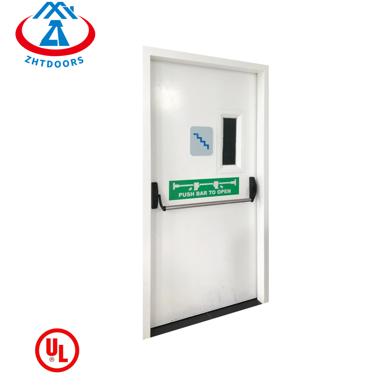 product-Zhongtai-Featured Products fire rated front entry UL approved doors with push bar-img