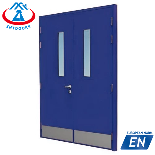 Practical EN approve fire proof door double for industrial 30 min