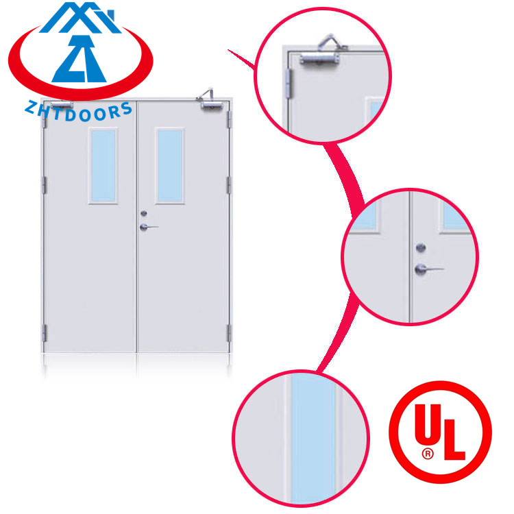Factory direct price UL approve 180 minutes commercial door steel fire proof