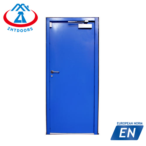 Support customization 30 min fire steel insulated hotel door grey EN standard