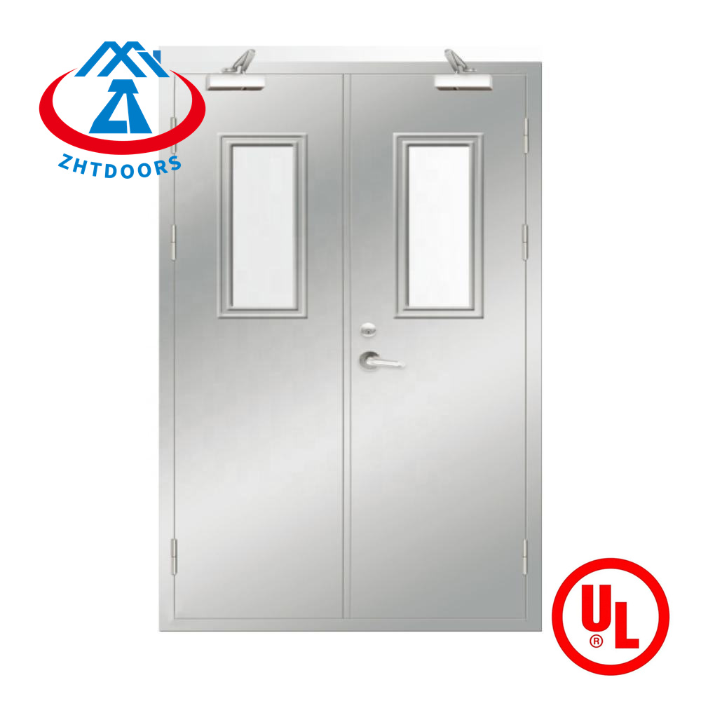 product-Zhongtai-Best quality 90 minute cheap fire doors with glass UL approve-img