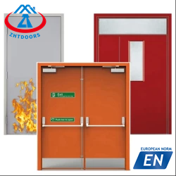product-Zhongtai-Easy to open EN standard commercial fire rated double doors 30 min-img