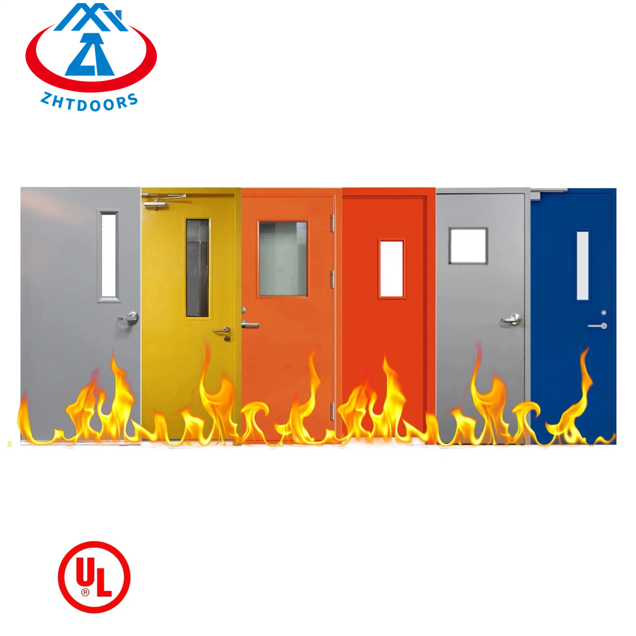Common styles UL approve 30 min single and double fire doors