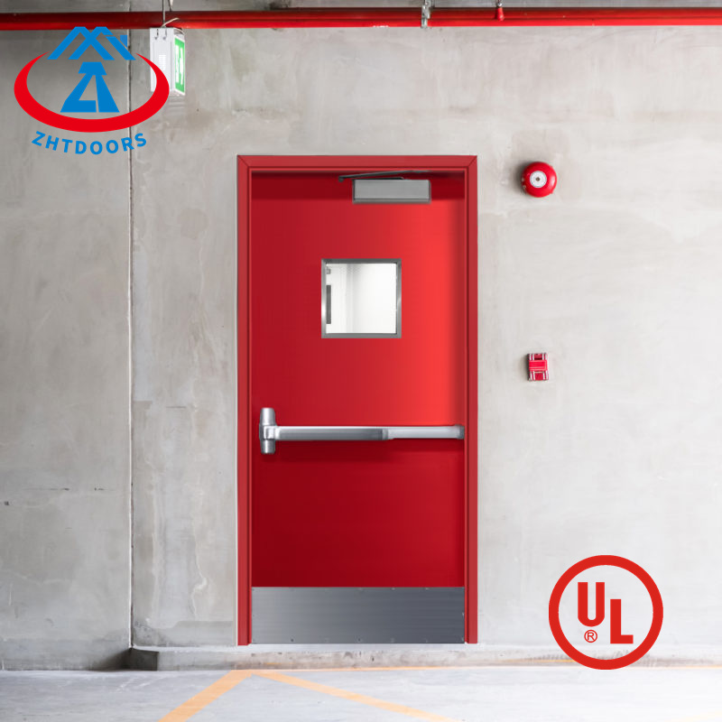 Fashionable and durable 90 minute with fiberglass fire rated exterior doors UL standard