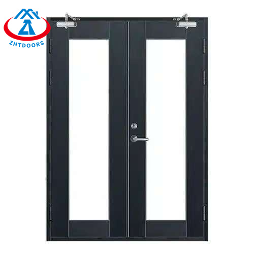 Unbreakable glass outswing BS certified fire rated doors 30 min