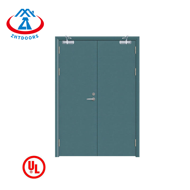 product-Modern Style 120 minutes fire rated double emergency door UL approve-Zhongtai-img