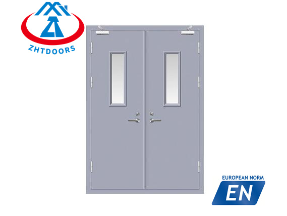 Commercial Solid Metal EN Certified Fire Rated Door 60 Minutes