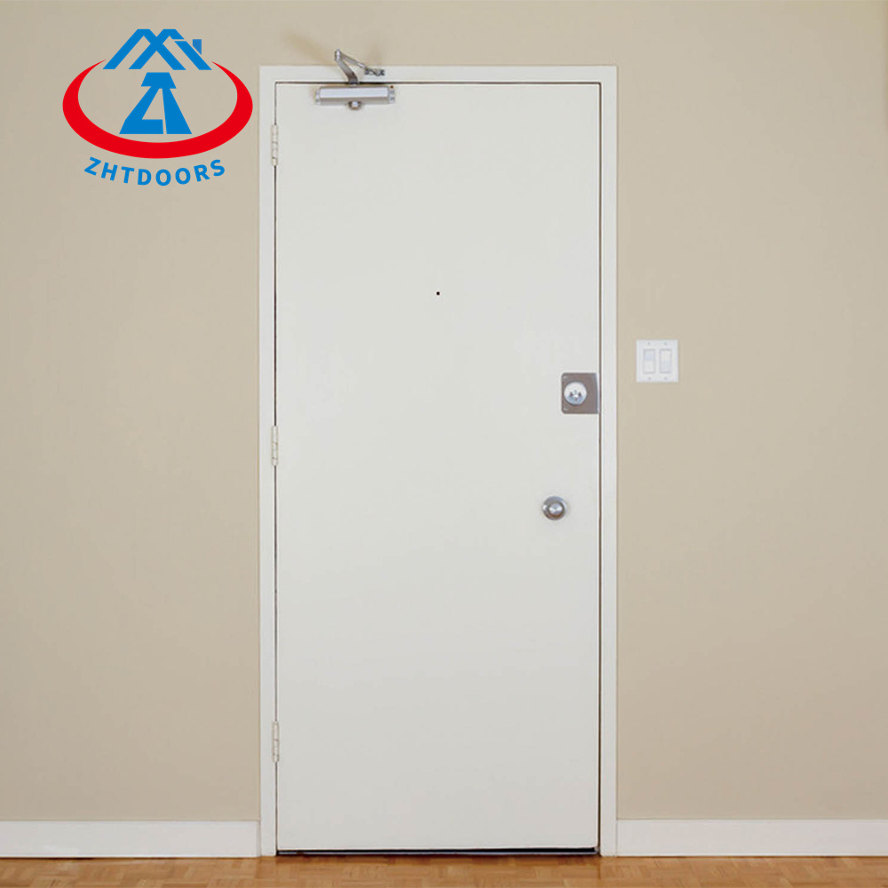 product-Factory Direct Sales BS Standard 120 Minutes Cheap Single Leaf Emergency Exit Metal Door-Zho