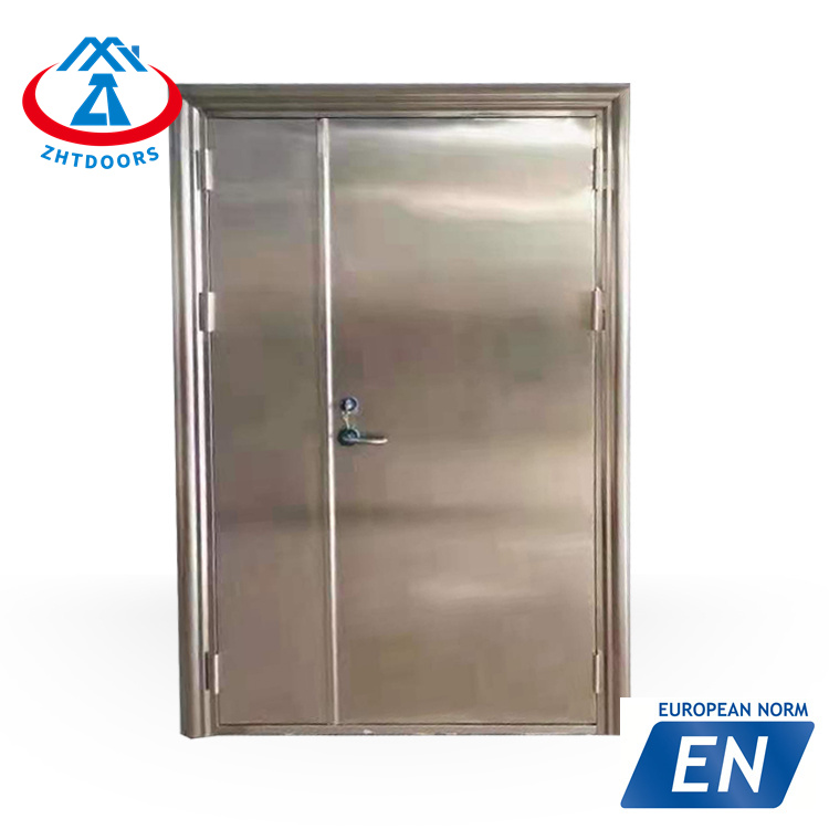 High Hardness EN Standard 1 Hour Metal Security Stainless Fire Rated Steel Doors
