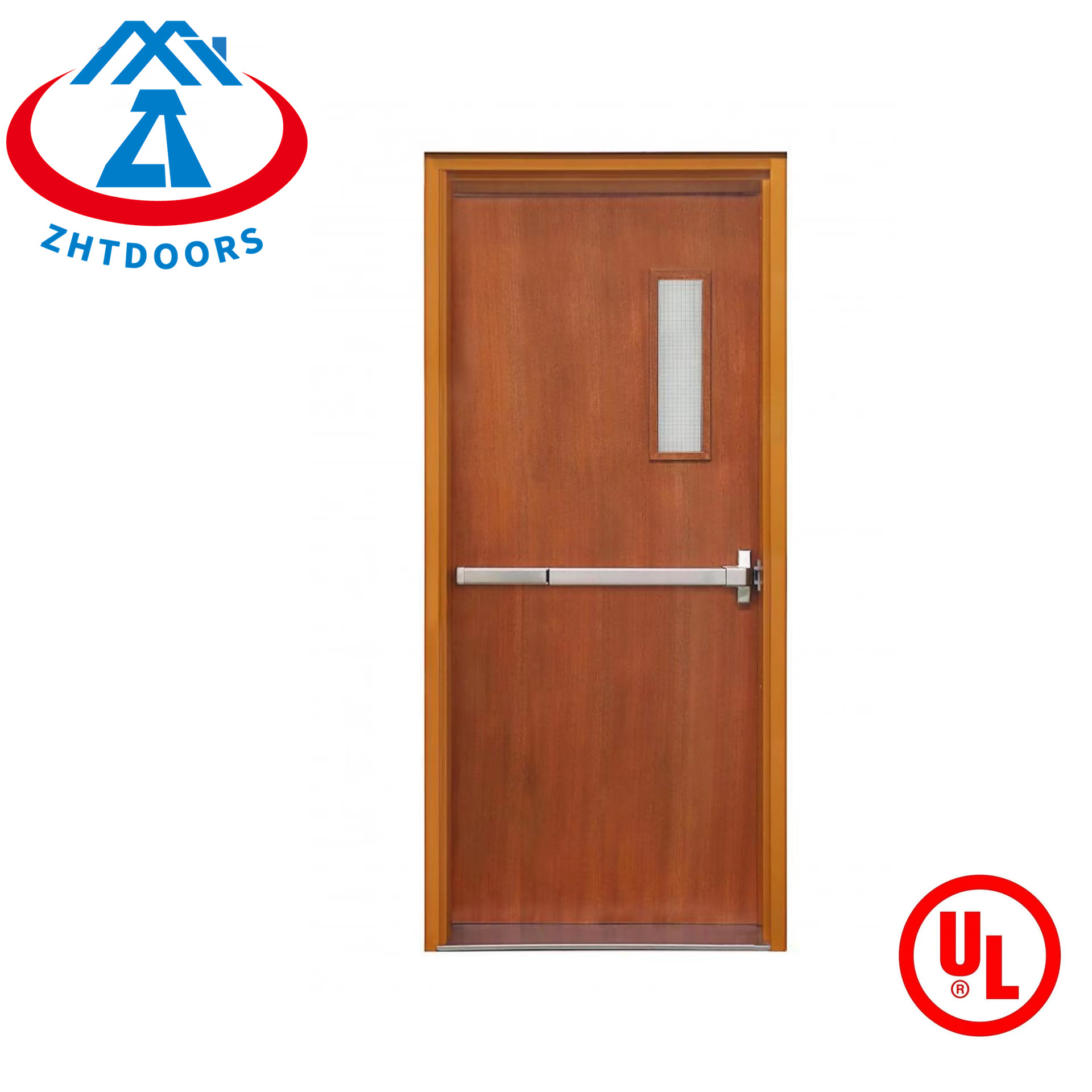Good reviews factory 2 hours fire rated wooden laminate door UL standard