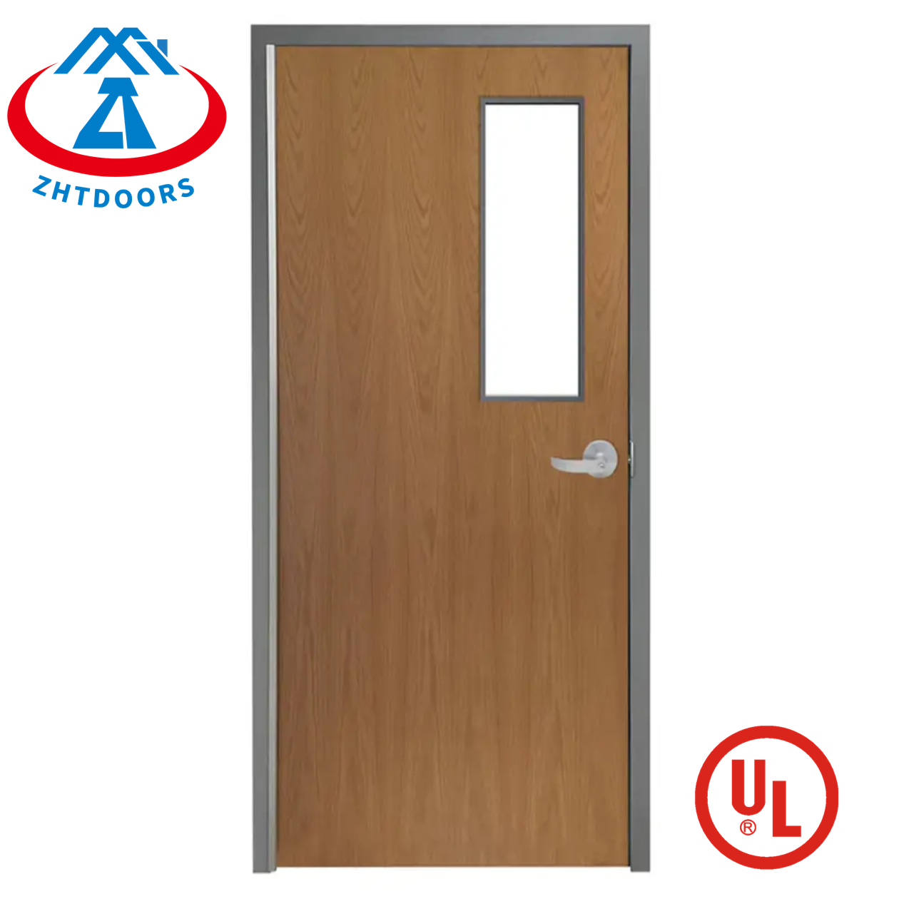 High performance coefficient steel smoke seals fire rated door UL standard 90 minute