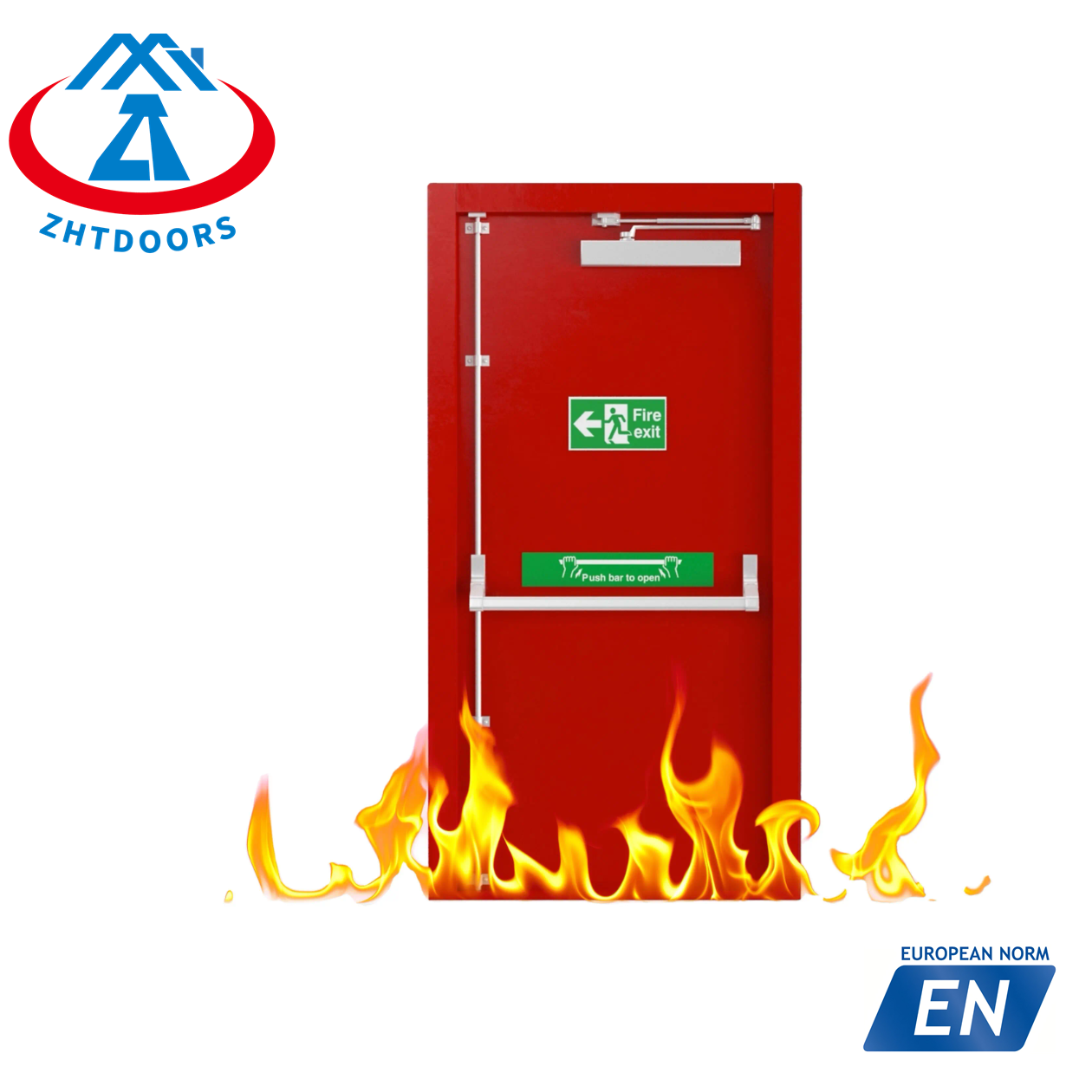 China Factory fire doors on time shipping EN certificated 30 minute
