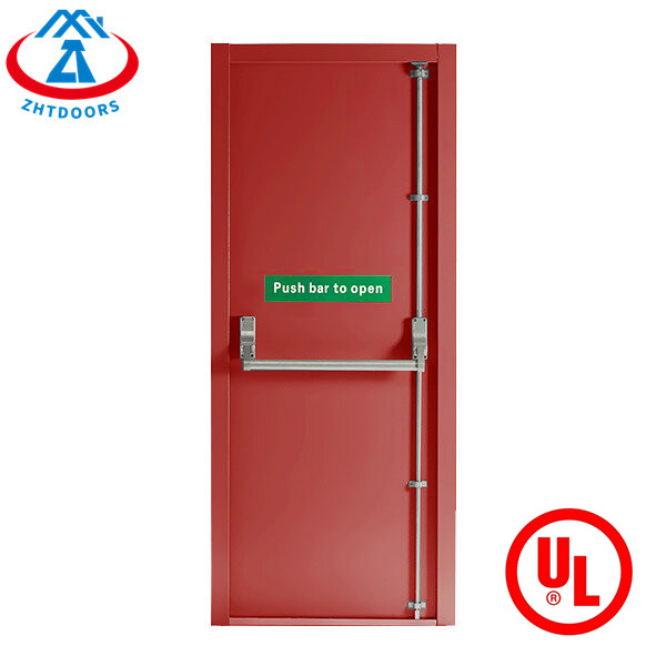 product-Zhongtai-Customized UL Standard 120 min Single Fire Rated Steel Door Push bar-img