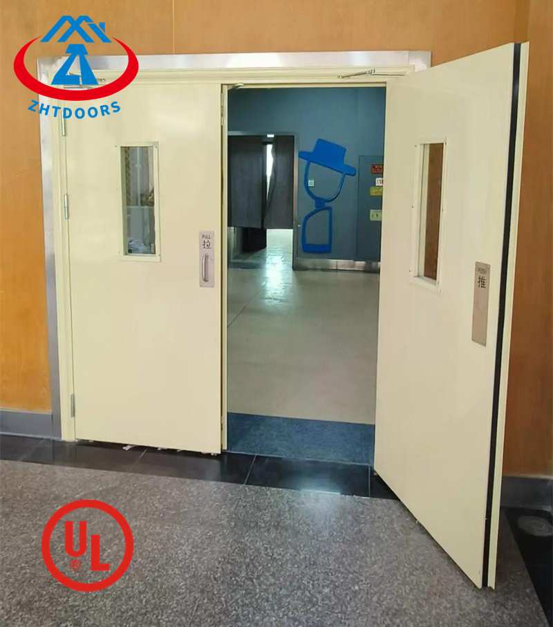 Fire protection time up to 3 hours door for hotel acoustic and fire proof UL approve