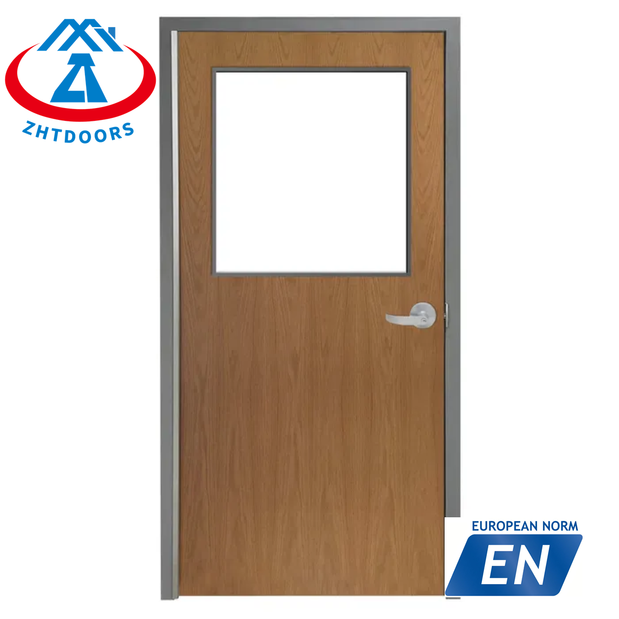 Elegant and good-looking appearance wood fire door with EN certificate 30 minute