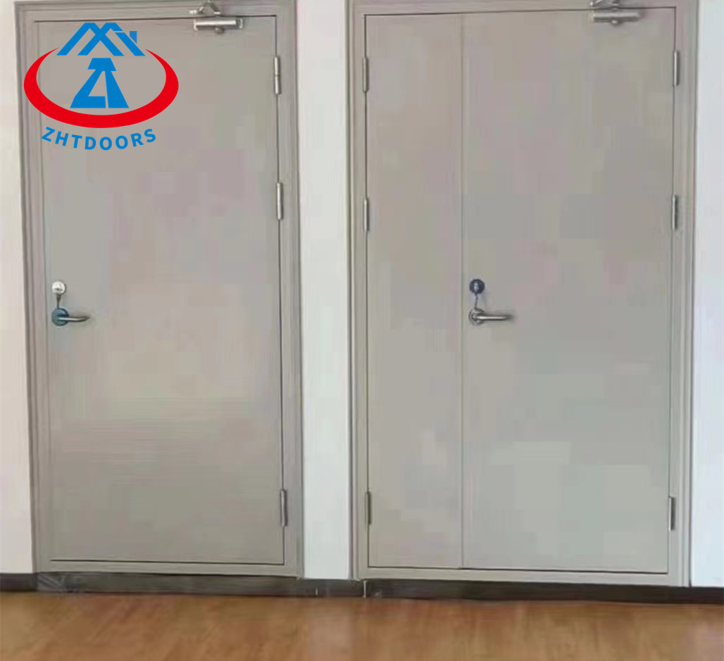 Professional Production Supplier BS Certified 90 Minute Fire Rated Double Single Swing Doors