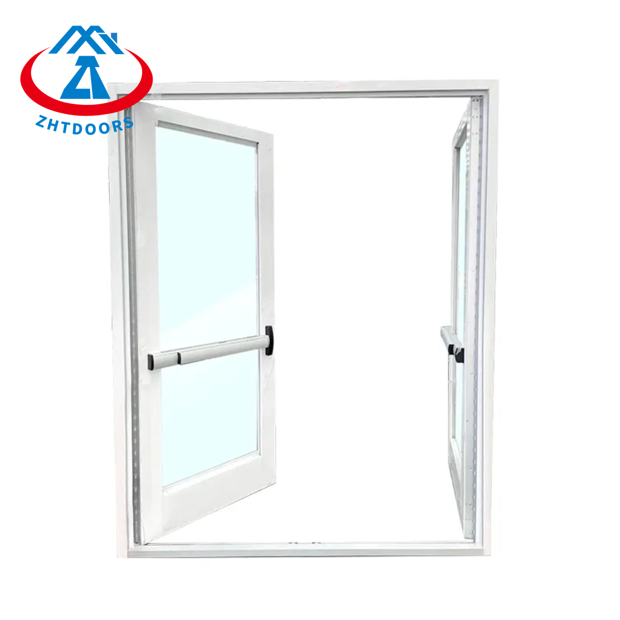 Strong fire resistance performance 120 minutes glass fire door AS approve