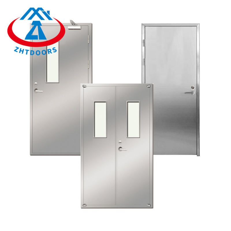 2 hours BS approve metal security stainless fire rated steel doors