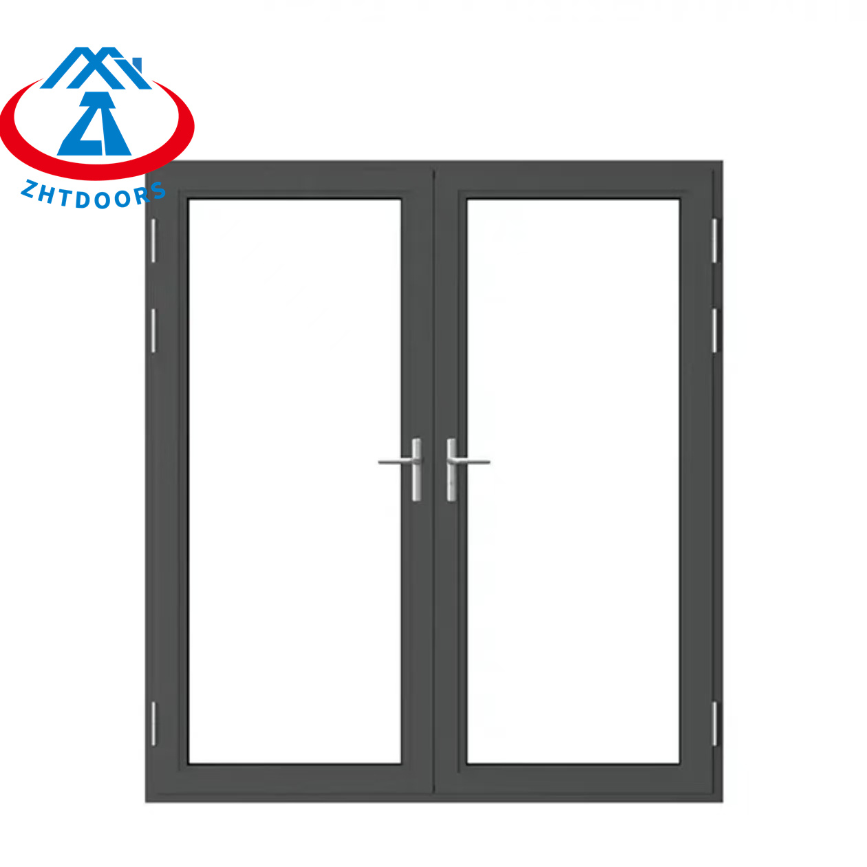 product-High heat preservation BS standard 90 min steel thermal glass doors fire rated-Zhongtai-img