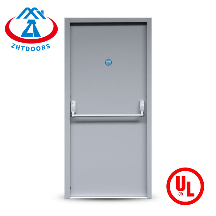 UL standard fire door with flat push bar fire escape door lock 2 hours