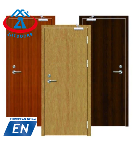 Commercial EN approve 30 min fire rated wooden door guestroom entry door