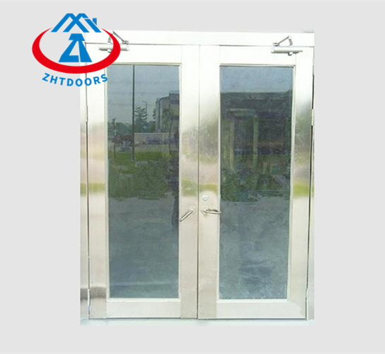 Strong heat insulation performance smoke seals fully glass fire doors AS approve 90 minute