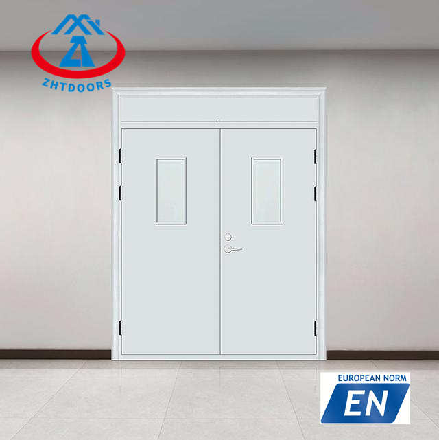Universal style double door emergency exit fire rated door 90 mins EN approve