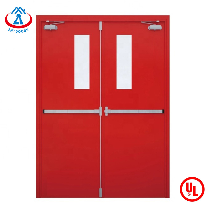 UL approve modern design fire rated steel door 1.5 hours with vision panel