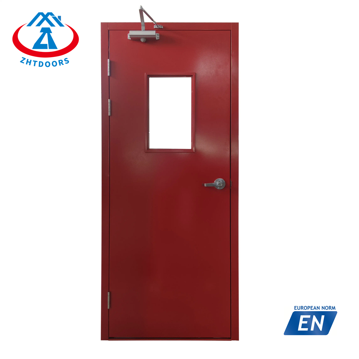 High strength half hour metal fire door modern steel EN certification