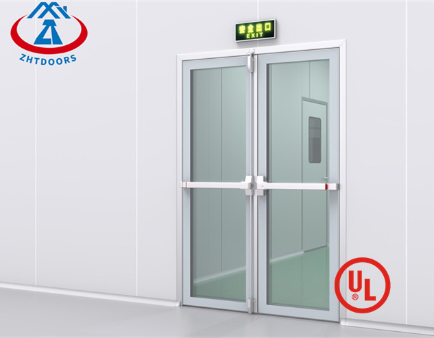 Pass the test double steel fire safety security doors UL certificated 180 minutes