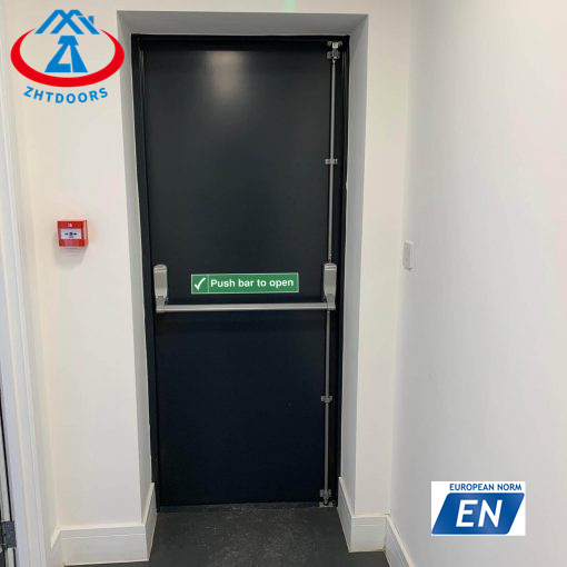 Color customization black internal fire door EN approve 120 minutes