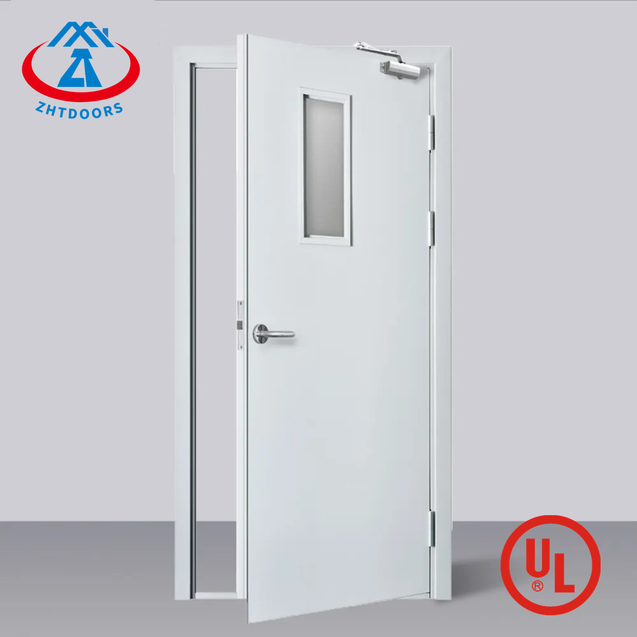 Best selling product UL standard 90 minute commercial fire doors with glass window