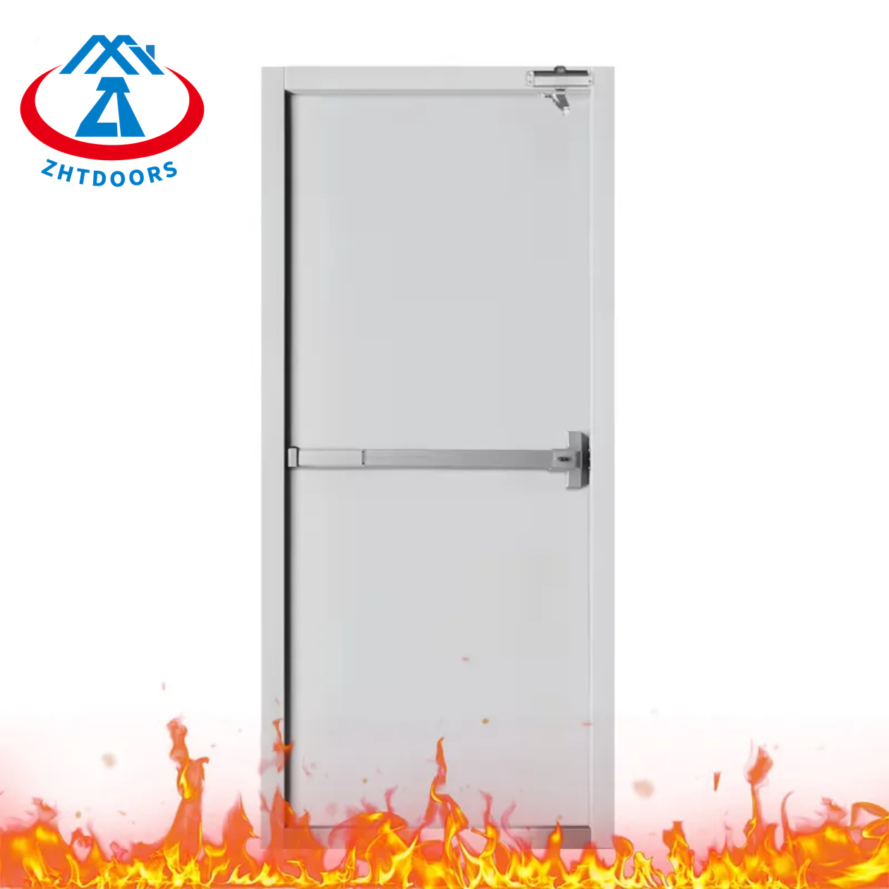High strength metal fire rated door modern steel BS approve 3 hours