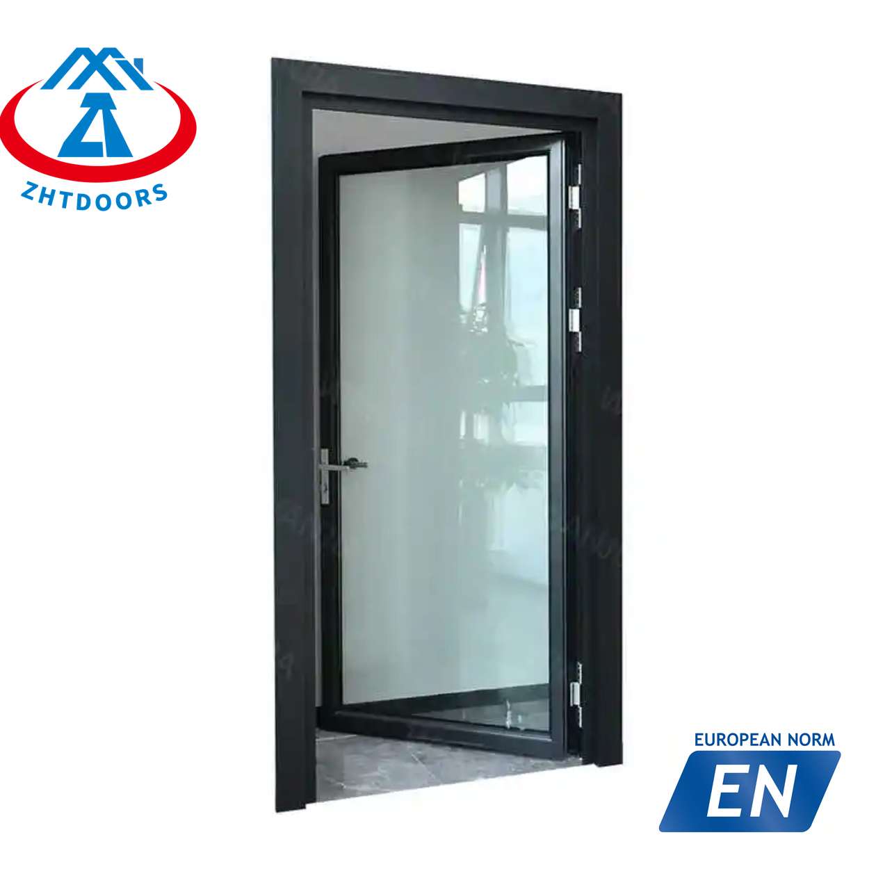 Low price EN approve 120 minutes glass fire rated door