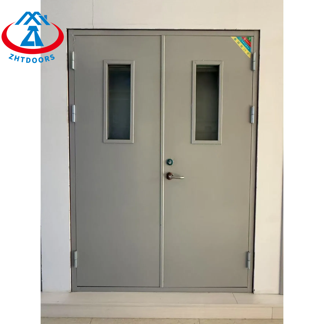 China Honest Seller Security Double Leaf Door AS Standard 90 Minute