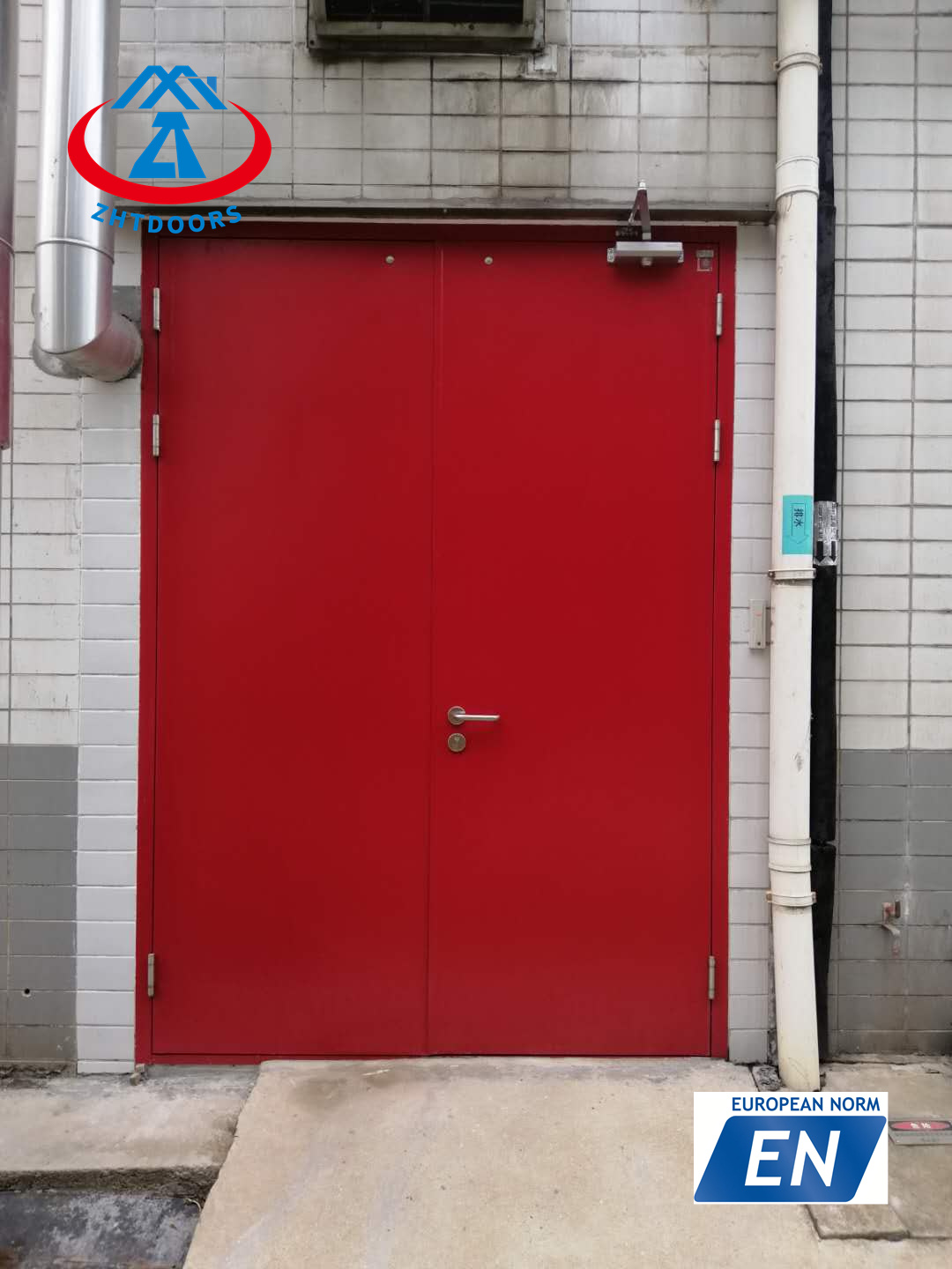 Modern Style EN Approve Commercial 60 Minute Fire Rated Steel Doors